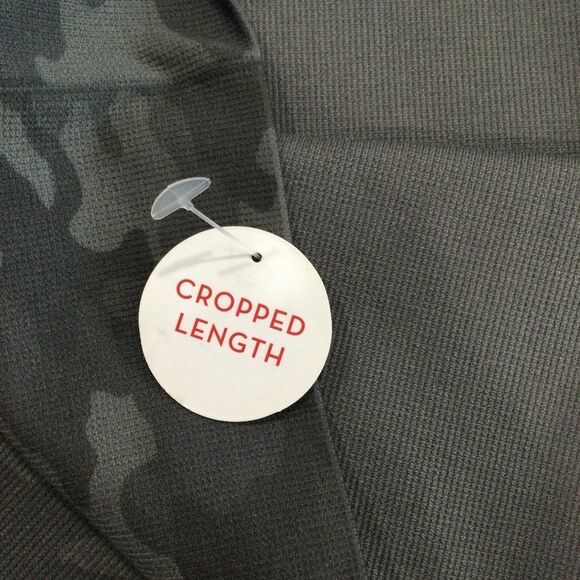 Spanx Leggings Pants Women’s Size M Color Camo Gray Seamless Cropped - Picture 8 of 8